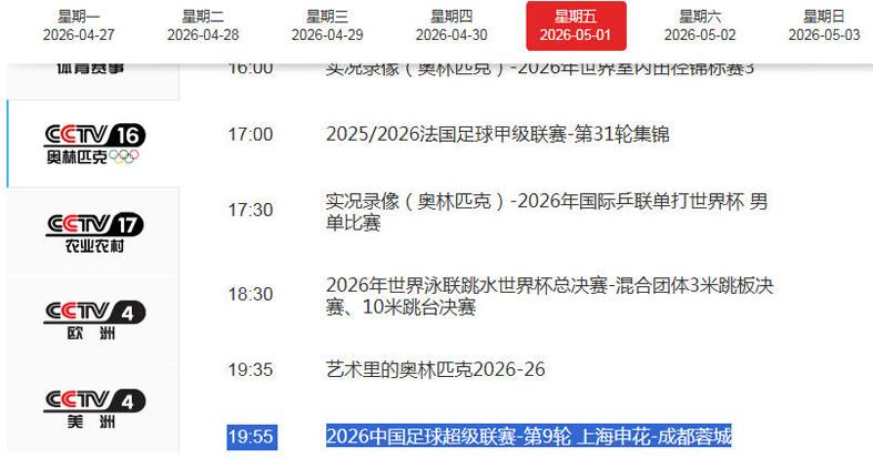 CCTV16直播申花VS蓉城！最強攻擊線大PK，拉唐與成都姆巴佩爭金靴
